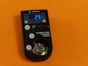 How To Use The Digital Tension Gauge For Bottom Thread: