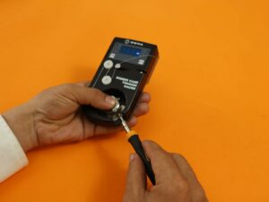How To Use The Digital Tension Gauge For Bottom Thread: